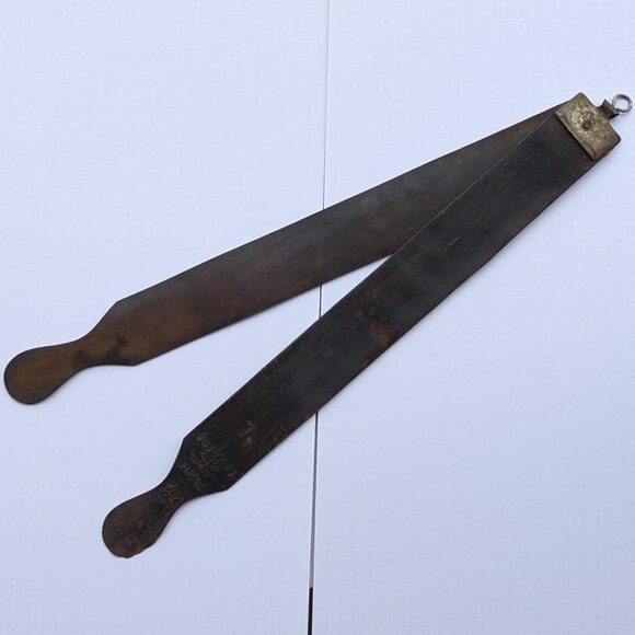 Vintage / Antique John Primble Barber Razor Strop Sharpener - Picture 11 of 16